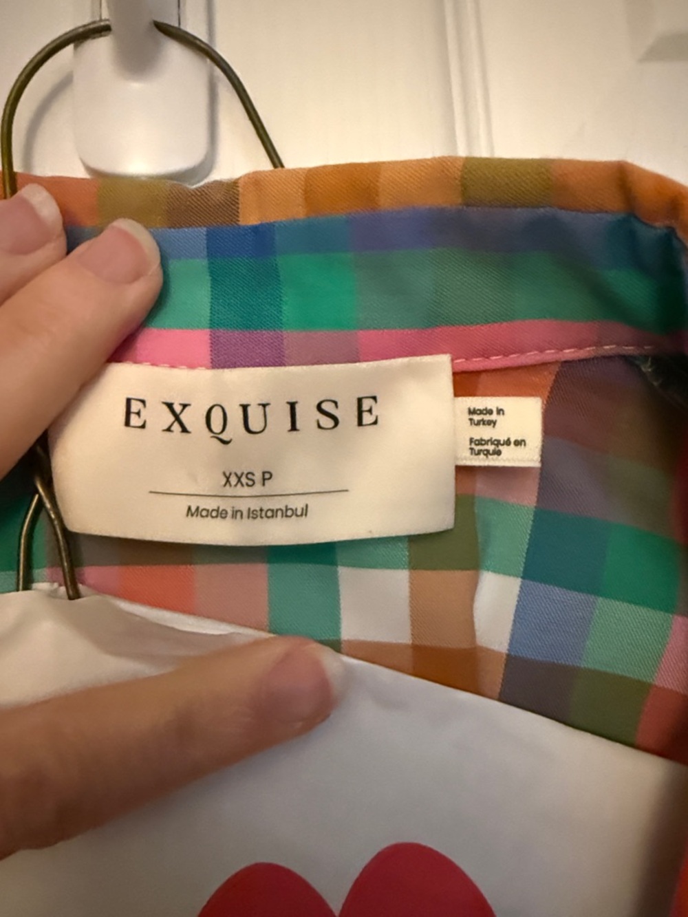 Anthropologie THE TOBIE BUTTON-FRONT PLEATED SHIRT DRESS BY EXQUISE Plaid XXSP - Picture 9 of 9